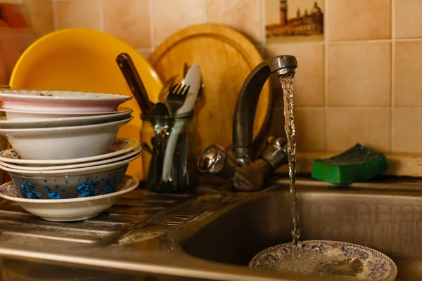 Faucet Tap Flowing Water — Stock Photo, Image