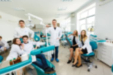 Lobinin arka plan kullanım için hastanede bulanık görüntü