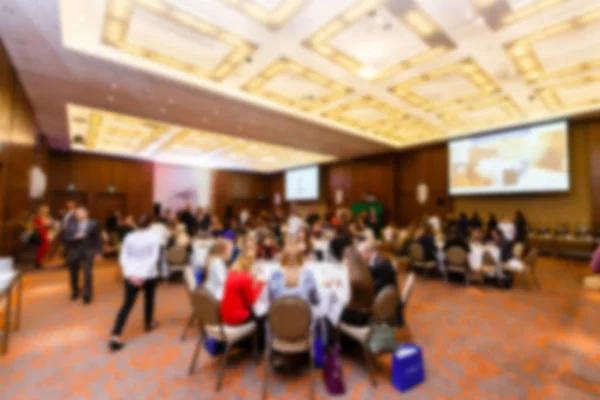 Abstract blurred people in press conference event business concept — Stock Image Abstract Blurred People Press Conference Event Business Concept Stock Photo