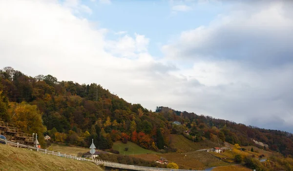 Tunel Drogi Szwajcarski Jazdy Drodze Swiss — Zdjęcie stockowe