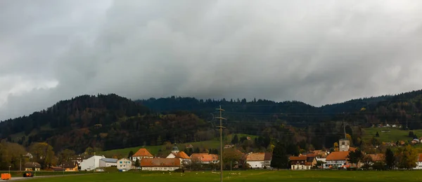 Byn Schweiz Hösten — Stockfoto