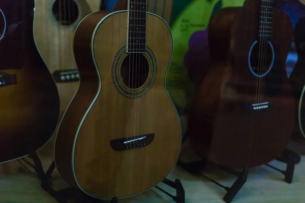 Guitarra Acústica Par Guitarras — Fotografia de Stock