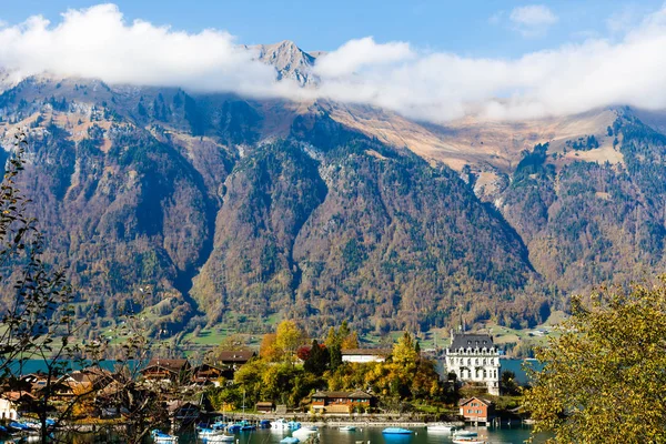 Autumn Alps Mountains Switzerland Nature Background — Stock Photo, Image