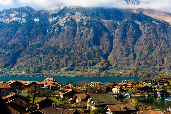 Autumn Alps Mountains Switzerland Nature Background — Stock Photo, Image