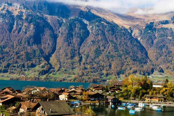 Meer Van Interlaken Herfst Tijd Zwitserland — Stockfoto