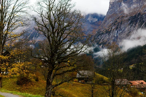 Горный Пейзаж Швейцарских Альпах — стоковое фото