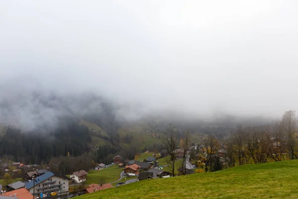 Widok Góry Mgle — Zdjęcie stockowe