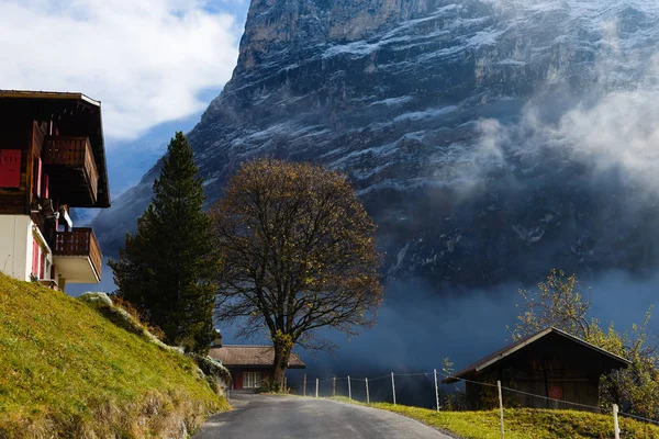 Strada Montagna Regione Jungfrau Svizzera — Foto Stock