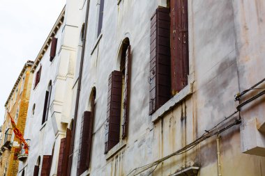 Eski cam bir evin Venedik, İtalya