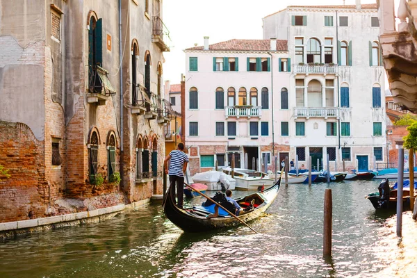 Gondole Sur Canal Venise Italie — Photo