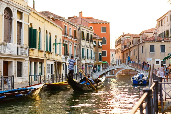 Gondole Sur Canal Venise Italie — Photo