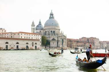 Büyük Kanal ve Bazilika Santa Maria della Salute, Venedik, İtalya