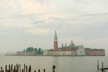 Venedik 'teki Büyük Kanal ve St. Mark Bazilikası manzarası