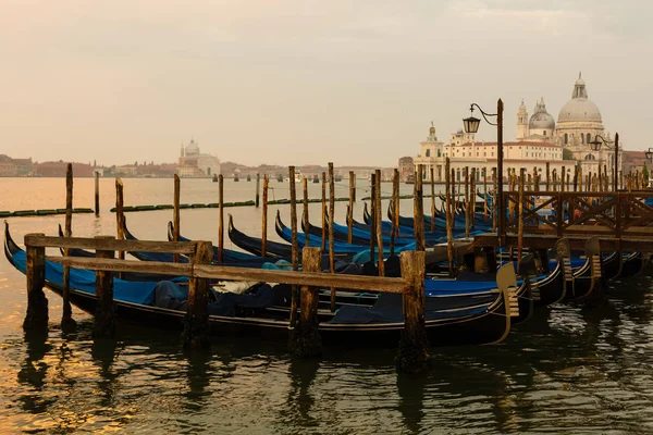 Góndolas Venecia Luz Mañana Italia — Foto de Stock