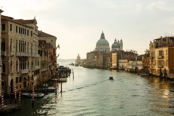 Vue Panoramique Paysage Urbain Venise Coucher Soleil Italie — Photo