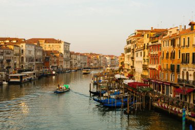 Venice, İtalya - 22 Temmuz 2017: Kanal Venedik, İtalya