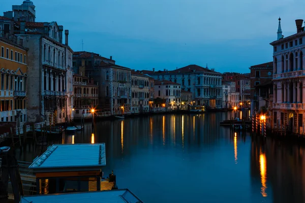 Grande Canal Noite Veneza — Fotografia de Stock