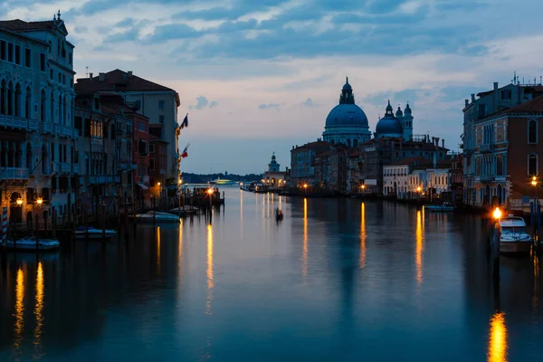 Canal Grande Und Basilika Santa Maria Della Salute Venedig Italien — Stockfoto