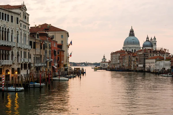 Salida Del Sol Venecia Tono Rosa — Foto de Stock