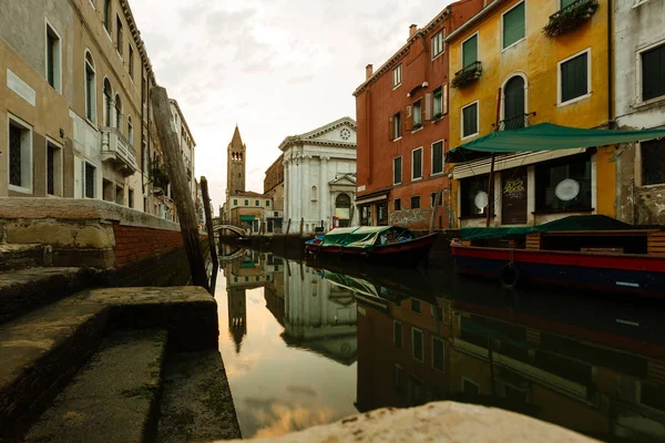 Grand Canal Wieczorem Wenecja — Zdjęcie stockowe