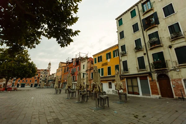 Plaza Vacía Venecia Amanecer — Foto de Stock