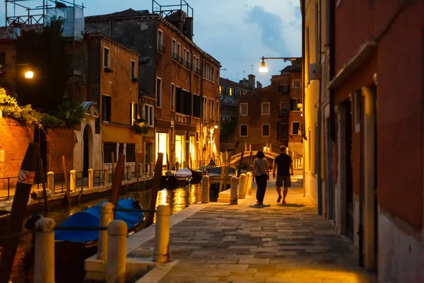 Veneza Noite Itália — Fotografia de Stock