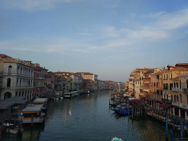 Pohled Velký Kanál Benátkách Itálie — Stock fotografie