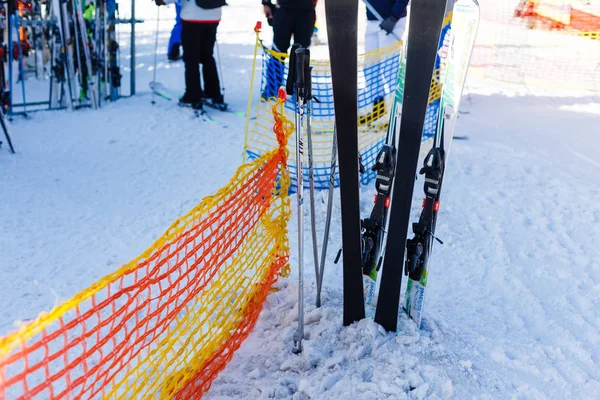 Équipement Ski Gros Plan — Photo