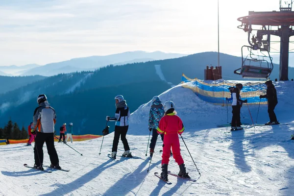 Panoramatický Výhled Sportovní Areál Pro Zimní Dovolenou — Stock fotografie