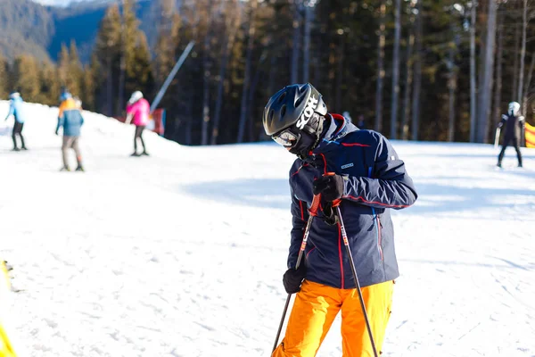 Karpaterna Bukovel Ukraina Januari 2017 Skidort Bergen — Stockfoto