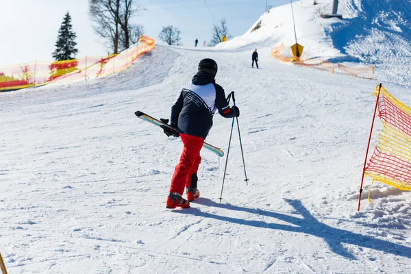 Cárpatos Bukovel Ucrania Enero 2017 Estación Esquí Las Montañas — Foto de Stock