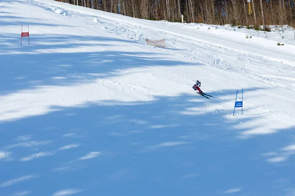 Cárpatos Bukovel Ucrânia Janeiro 2017 Estância Esqui Nas Montanhas — Fotografia de Stock