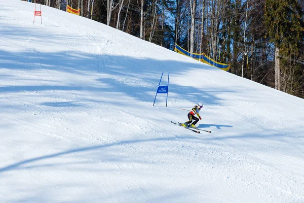 Cárpatos Bukovel Ucrânia Janeiro 2017 Estância Esqui Nas Montanhas — Fotografia de Stock