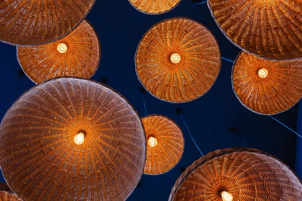 Lámparas Tonos Paja Techo Para Decoración —  Fotos de Stock