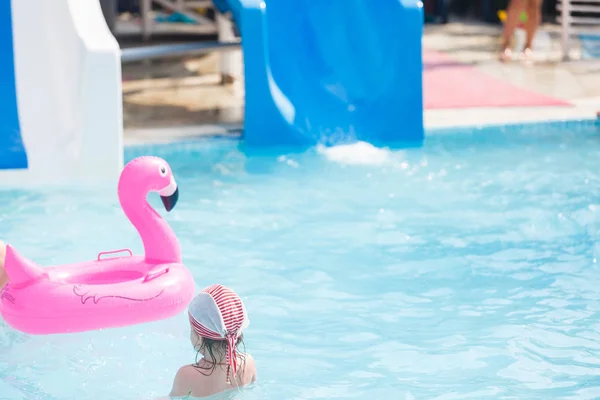 Grupo Pessoas Divertindo Piscina — Fotografia de Stock