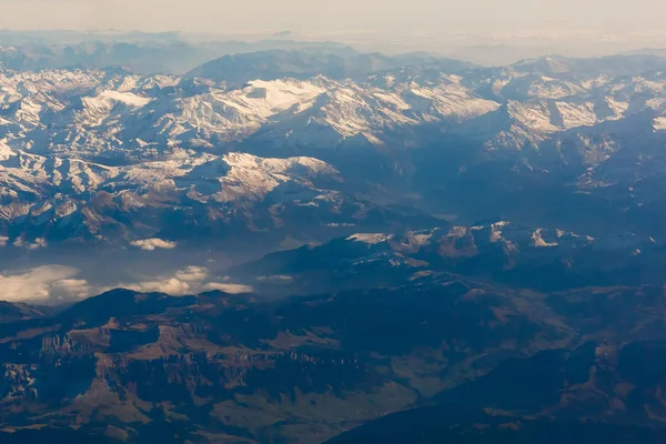 Uçak Penceresinden Hava Görüntüsü — Stok fotoğraf