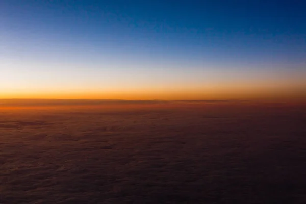 Fantastisk Solnedgång Med Lutning Himmel — Stockfoto