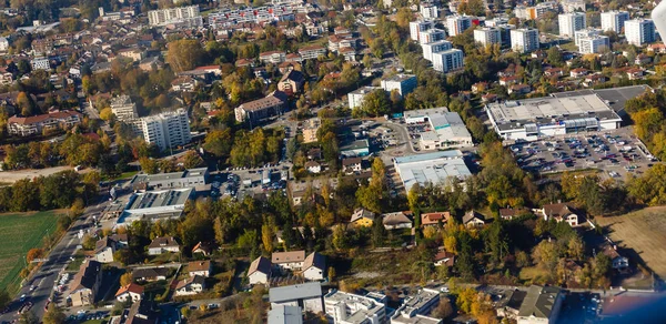 Flygvy Över Gröna Genève Landskap Från Ovan Schweiz — Stockfoto