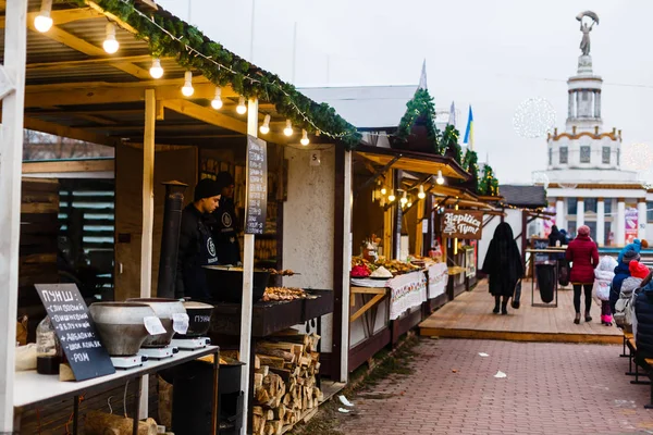 Kiew Ukraine Dezember 2017 Winterland Vdnh Ausstellung Dekoriert Für Neujahr — Stockfoto