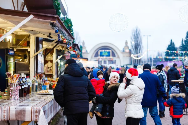 Kyjev Ukrajina Prosinec 2017 Zimní Krajina Vdnh Výstava Vyzdobená Pro — Stock fotografie