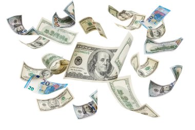 Dolar banknotlarının, dolarların arka planı