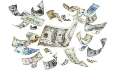 Dolar banknotlarının, dolarların arka planı