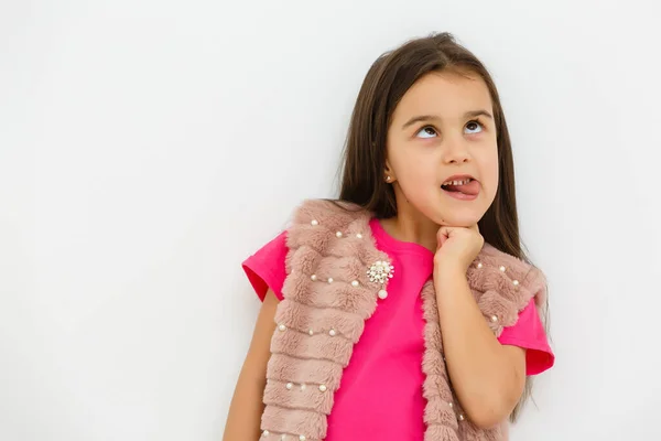 Retrato Una Niña Feliz Sonriente —  Fotos de Stock