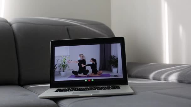 Karantina Isolasi Jarak Sosial Pekerjaan Freelance Dari Kantor Rumah Isolasi — Stok Video