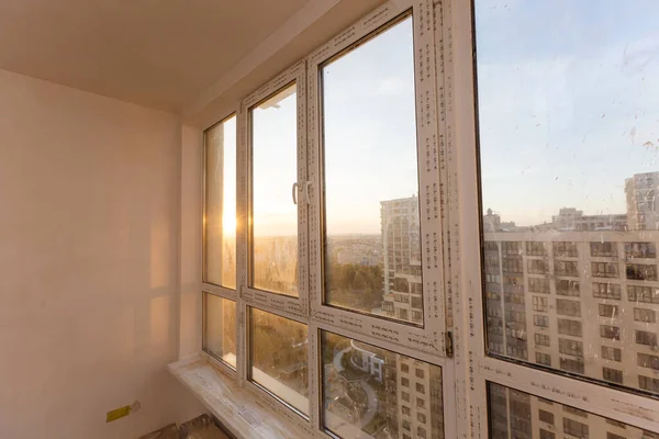 Interior Renovated Balcony Multistory Apartment House — Stock Photo, Image