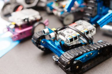 Oyuncak bir arabanın yakın çekimi. Yüksek kalite fotoğraf