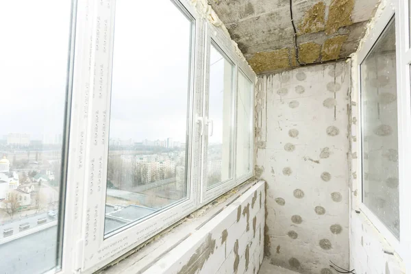 Балкон Квартирі Ремонту — стокове фото