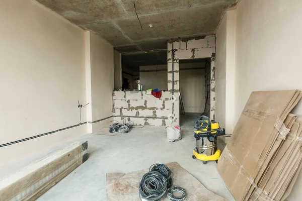 Interior of a house under construction. Renovation of an apartment