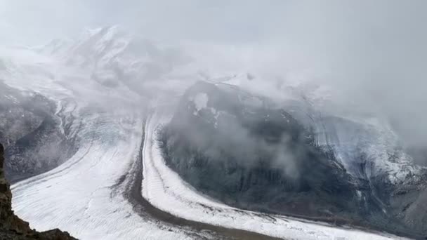 Sehr Schöne Natur Des Matterhorns Schweiz Blick Auf Die Alpen — Stockvideo