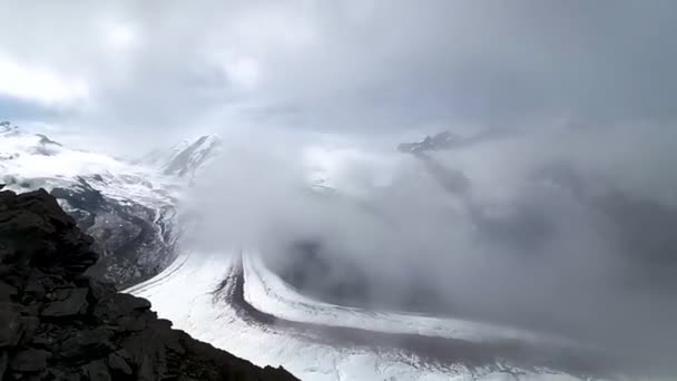 Sehr Schöne Natur Des Matterhorns Schweiz Blick Auf Die Alpen — Stockvideo